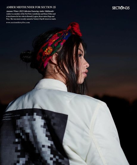 Amber Midthunder model sexy pics