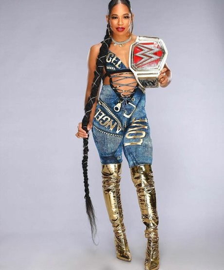 Bianca Belair model exclusive photo