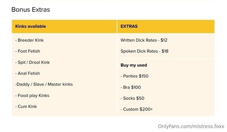 Mistress Foxx top model image