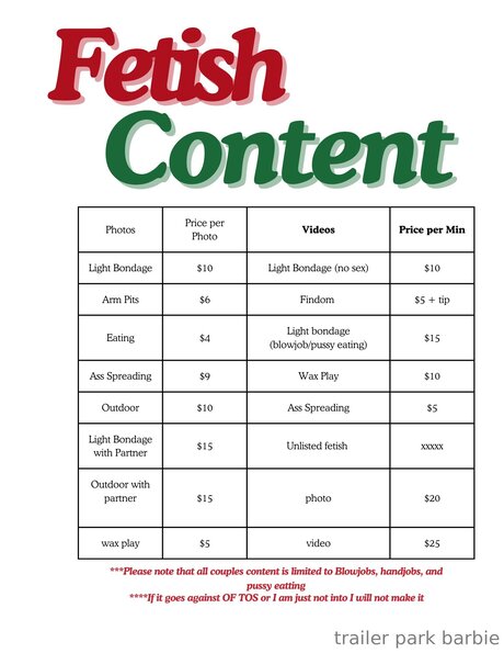 Trailerparkbarbiefree perfect star archive