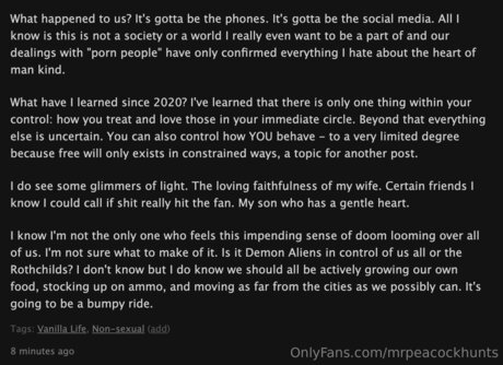 Mrpeacockhunts star naked pic