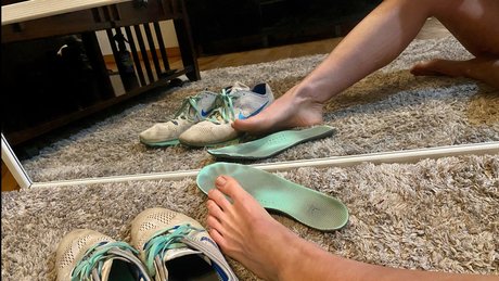 hard working feet adult model picture