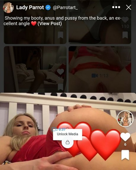 Lady Parrot model perfect photos