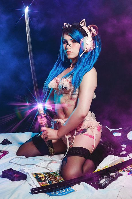 Purple Succubus porn model images