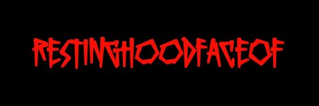 Resting Hood Face star exclusive pics