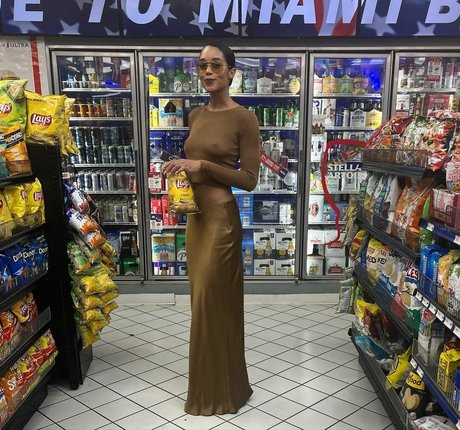 Laura Harrier sexy model photo