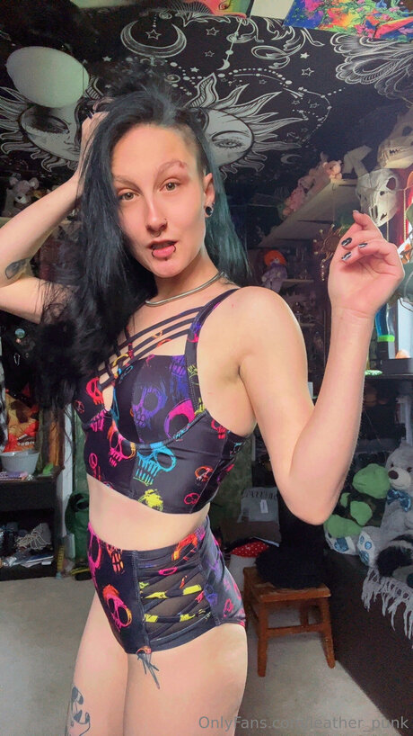 Leather Punk pornstar nice photos