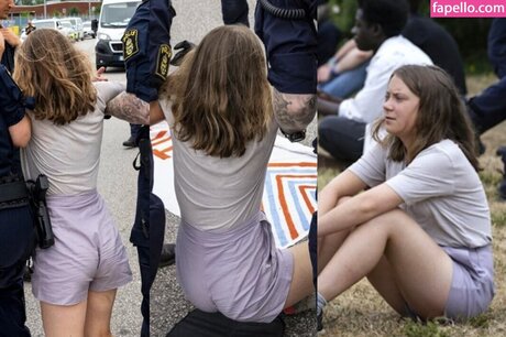 Greta Thunberg naked pornstar image