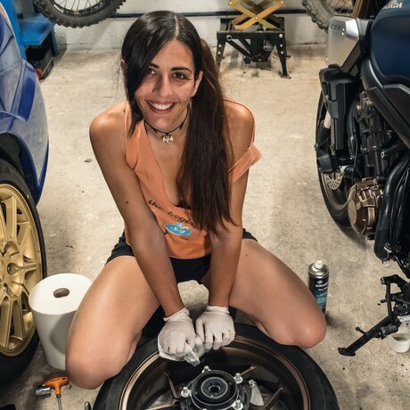 Ride with Anna naked model pic