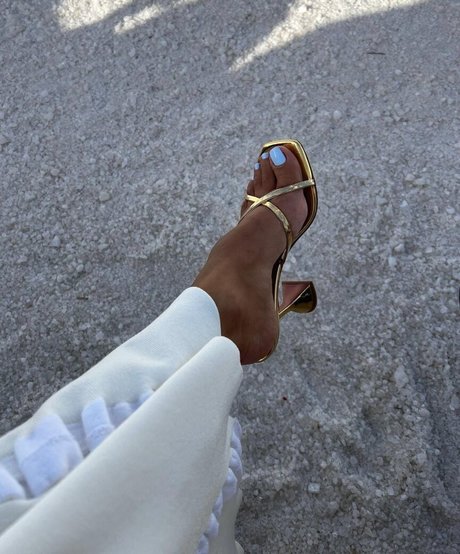 Amina Muaddi model exclusive photo