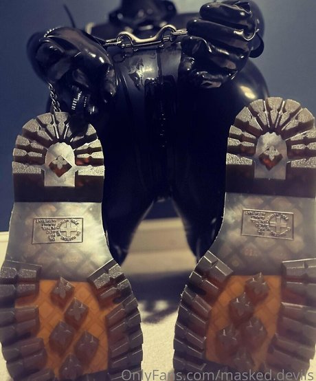 masked devils art model photo