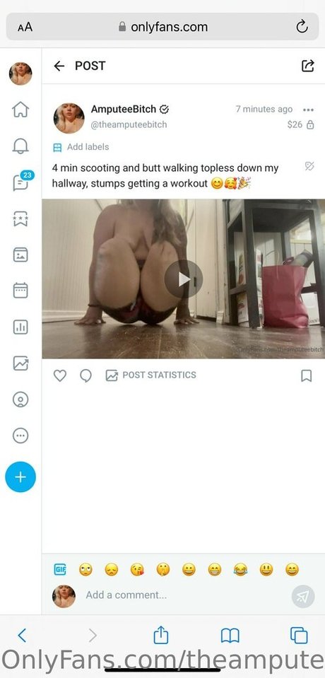 theamputeebitch hot pornstar image