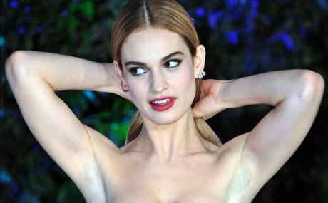 Lily James model porn image