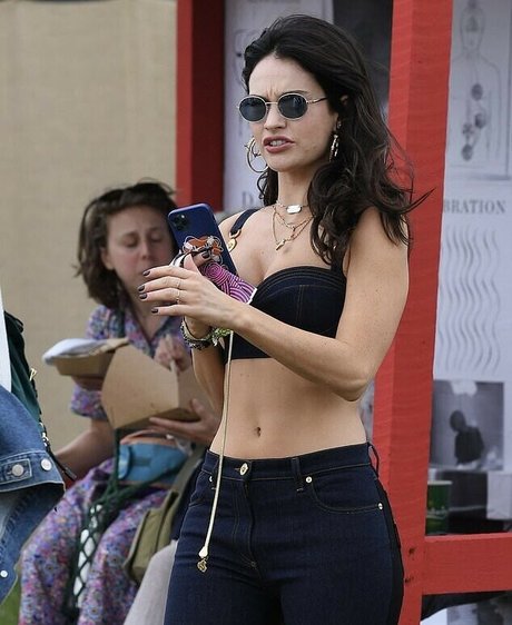 Lily James model nice images