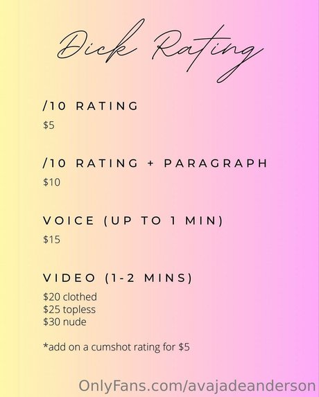 avajadeanderson art star pictures