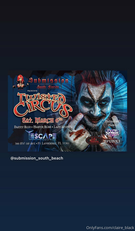 claire black top model photo