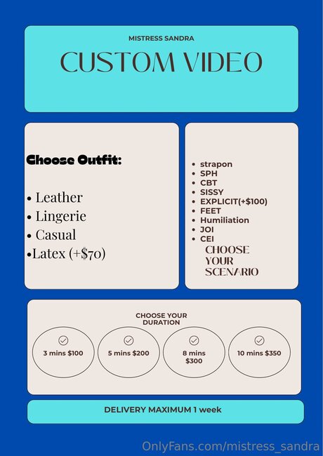 Mistress Sandra pornstar best pictures