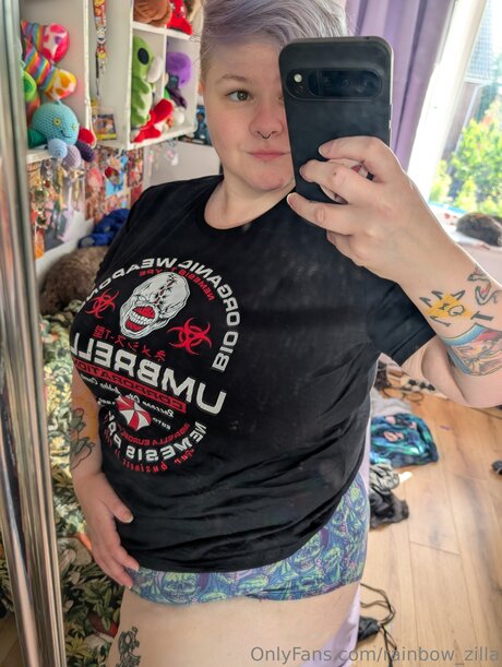 Rainbow Zilla model art gallery