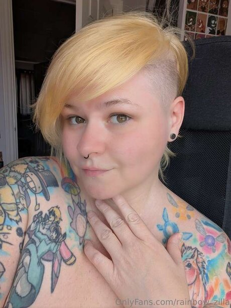 Rainbow Zilla nude model images