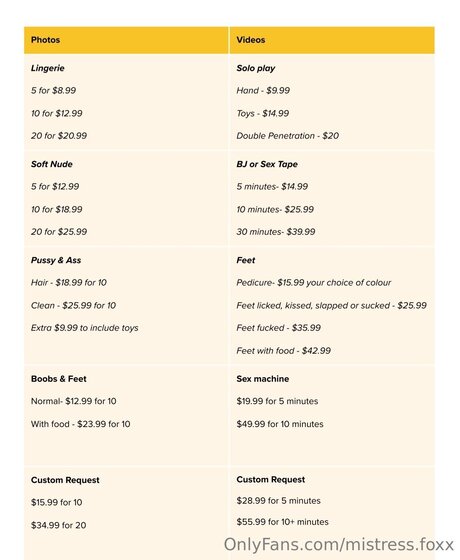 Mistress Foxx star pornographique archive