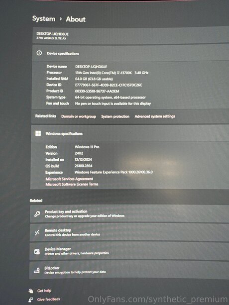 Synthetic Premium actrice érotique archive