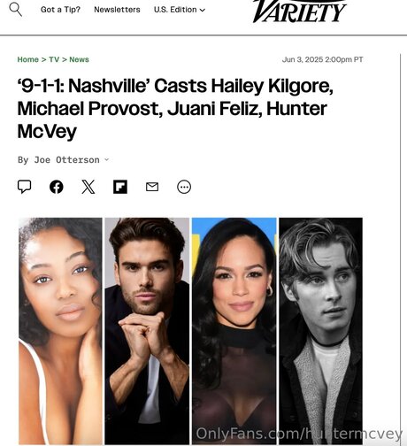 Huntermcvey belle actrice des photos