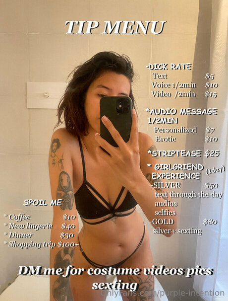 Purple Intention modèle sexy collection