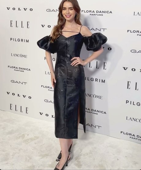 Lily Collins 完璧なモデル 写真