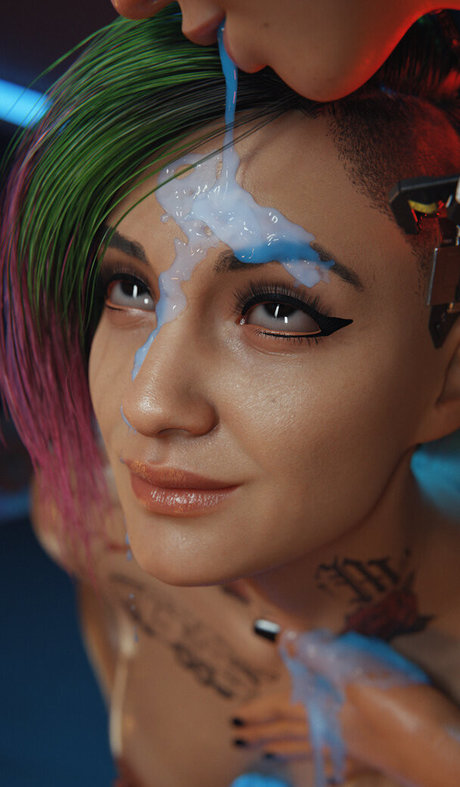 Cyberpunk 2077 セクシーなポルノスター 写真