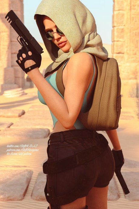 Tomb Raider Lara Croft エロティックなポルノスター 写真