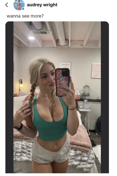 Audrey Wright トップモデル 画像