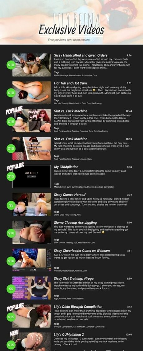 lilyreina jolie star du porno des photos