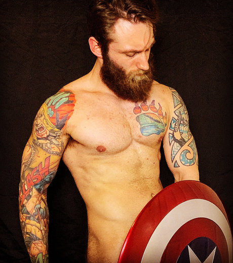 Muscle Nerd mannequin photos