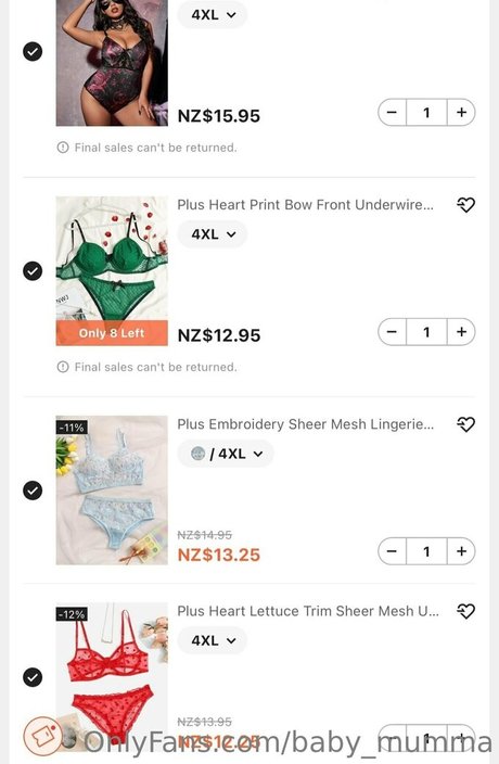 baby mumma actrice collection