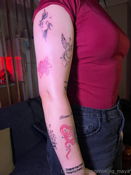 Smoking Maya star exclusive image