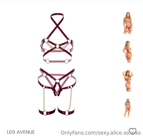 Sexy Alice Xoxoxo beau modèle photos
