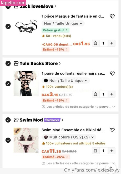 lexiesexyy modèles nus collection