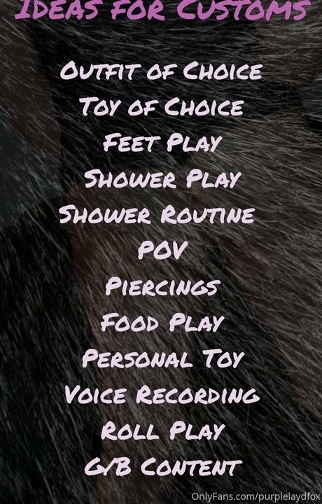 purplelaydfox étoile sexy des photos